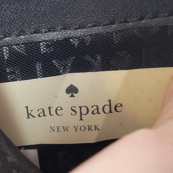 Kate Spade Tellie Wallet, Black Leather & Gold Hardware - Picture 12 of 16